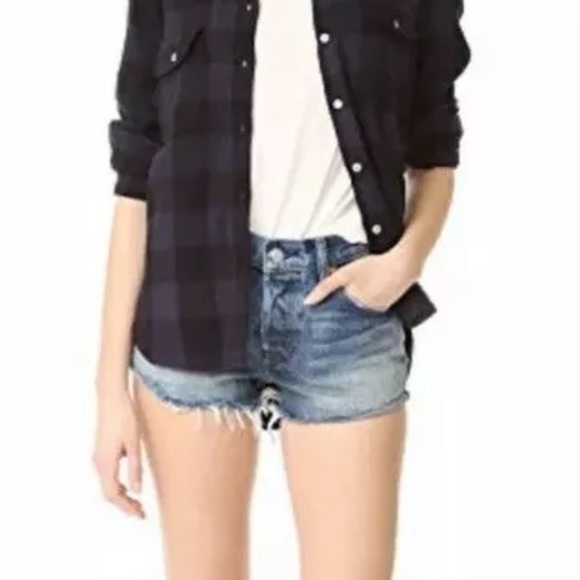 Levi’s White Oak Denim Jean Shorts US 26 - Picture 3 of 9